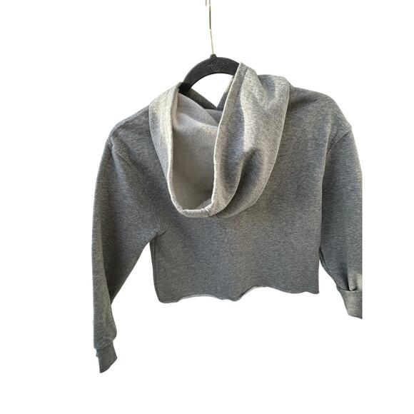 Trini Skies Kids Gray Pullover Hoodie Size 10-12 Cropped Casual - Picture 6 of 10